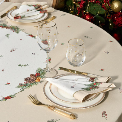 Набор салфеток из 2-х шт " CELEBRATION" , 40х40см, 100% хлопок, бежевый, твил, горох LEFARD 850-734-8-16