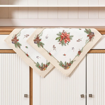 Набор салфеток из 2-х шт " CELEBRATION" , 40х40см, 100% хлопок, бежевый, твил, горох LEFARD 850-734-8-18