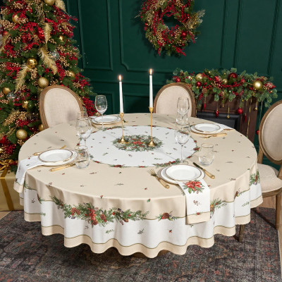 Набор салфеток из 2-х шт " CELEBRATION" , 40х40см, 100% хлопок, бежевый, твил, горох LEFARD 850-734-8-7