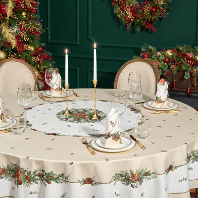 Набор салфеток из 2-х шт " CELEBRATION" , 40х40см, 100% хлопок, бежевый, твил, горох LEFARD 850-734-8-8