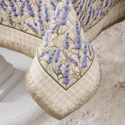 Скатерть "ДУША ПРОВАНСА" 110х140см ,бежевый, 100% хлопок,твил с пропиткой LEFARD 850-735-20-4