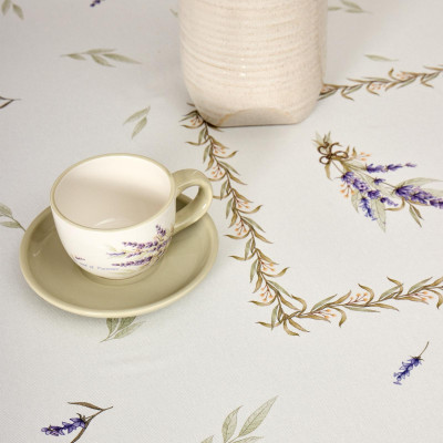 Скатерть "ДУША ПРОВАНСА" 140х180см ,белый, 100% хлопок,твил с пропиткой LEFARD 850-735-23-13