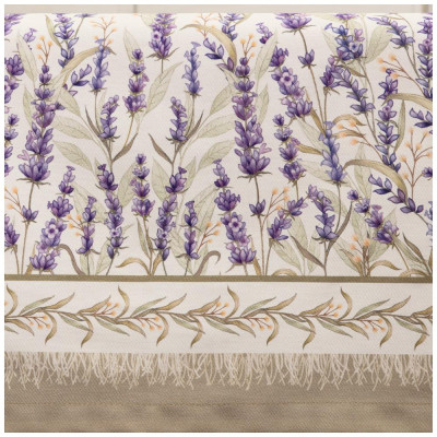 Скатерть "ДУША ПРОВАНСА" 140х180см ,белый, 100% хлопок,твил с пропиткой LEFARD 850-735-23-1