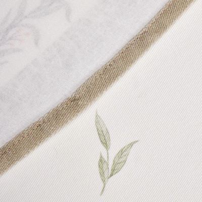 Скатерть круглая "ДУША ПРОВАНСА" 150 см , 100% хлопок, белый, твил, пропитка LEFARD 850-735-27-1