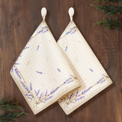 Набор полотенец из 2-х шт " ДУША ПРОВАНСА" , 40х60см, 100% хлопок, твил, клетка LEFARD 850-735-64-11