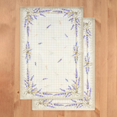 Набор полотенец из 2-х шт " ДУША ПРОВАНСА" , 40х60см, 100% хлопок, твил, клетка LEFARD 850-735-64-2