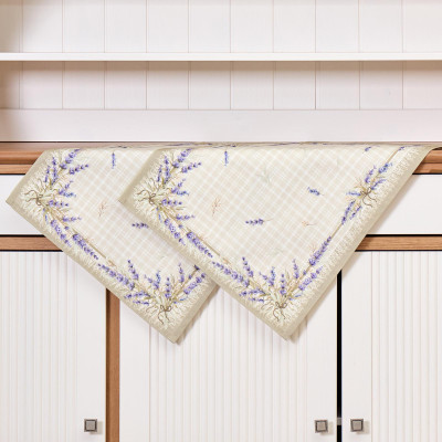 Набор полотенец из 2-х шт " ДУША ПРОВАНСА" , 40х60см, 100% хлопок, твил, клетка LEFARD 850-735-64-7