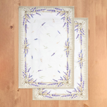 Набор полотенец из 2-х шт " ДУША ПРОВАНСА" , 40х60см, 100% хлопок, твил, белый LEFARD 850-735-65-2