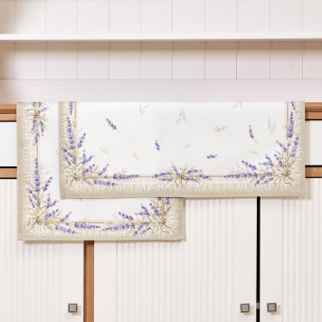 Набор полотенец из 2-х шт " ДУША ПРОВАНСА" , 40х60см, 100% хлопок, твил, белый LEFARD 850-735-65-8