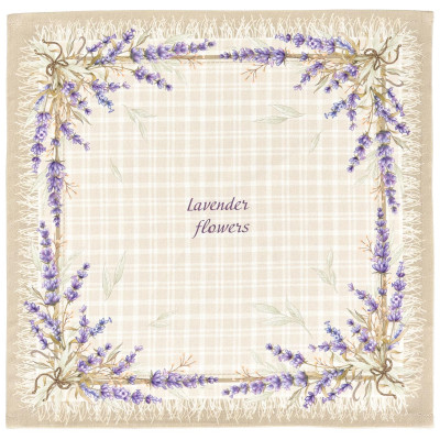 Набор салфеток из 2-х шт " ДУША ПРОВАНСА" , 40х40см, 100% хлопок, бежевый, твил, LEFARD 850-735-8-1