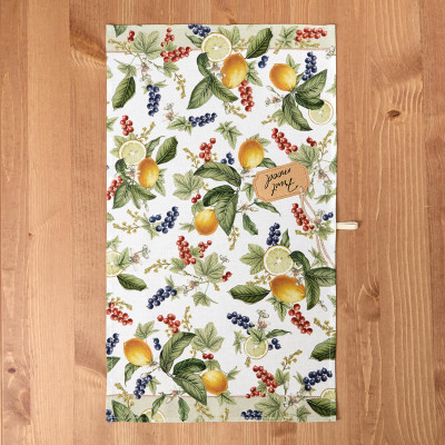 Набор полотенец из 2-х шт " FRUIT BASKET" , 40х60см 100% хлопок, белый, твил LEFARD 850-741-63-5