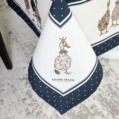 Скатерть "FAMILY FARM" 140х180см ,синий, 100% хлопок,твил с пропиткой LEFARD 850-742-2-3