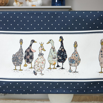 Скатерть "FAMILY FARM" 140х180см ,синий, 100% хлопок,твил с пропиткой LEFARD 850-742-2-6