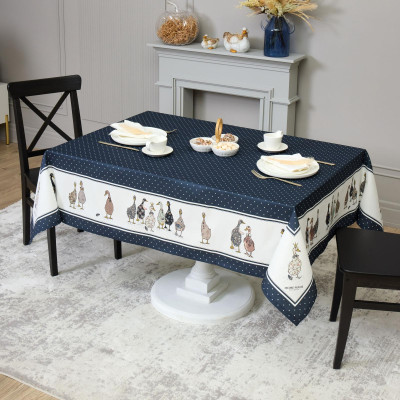 Скатерть "FAMILY FARM" 110х140см ,синий, 100% хлопок,твил пропитка LEFARD 850-742-20-9