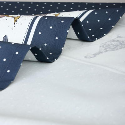 Скатерть "FAMILY FARM" 110х140см ,синий, 100% хлопок,твил пропитка LEFARD 850-742-20-14