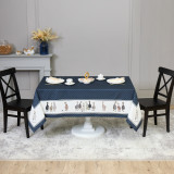 Скатерть "FAMILY FARM" 160х220см ,синий, 100% хлопок,твил пропитка LEFARD 850-742-21