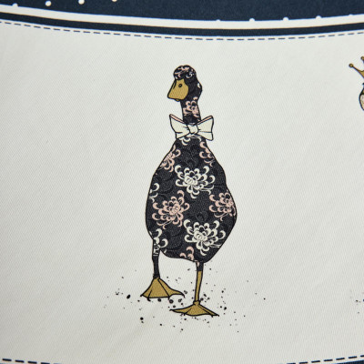 Скатерть круглая "FAMILY FARM" 190см ,синий, 100% хлопок, твил, с пропиткой LEFARD 850-742-22-11