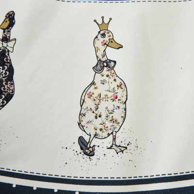 Скатерть круглая "FAMILY FARM" 190см ,синий, 100% хлопок, твил, с пропиткой LEFARD 850-742-22-12