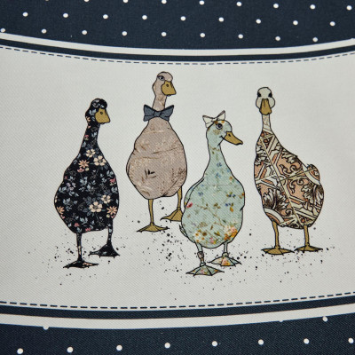 Скатерть круглая "FAMILY FARM" 190см ,синий, 100% хлопок, твил, с пропиткой LEFARD 850-742-22-15