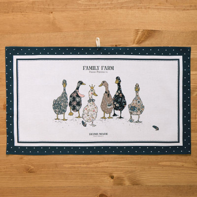 Набор полотенец "FAMILY FARM",синий ,40х70см твил,100% хлопок, LEFARD 850-742-62-1