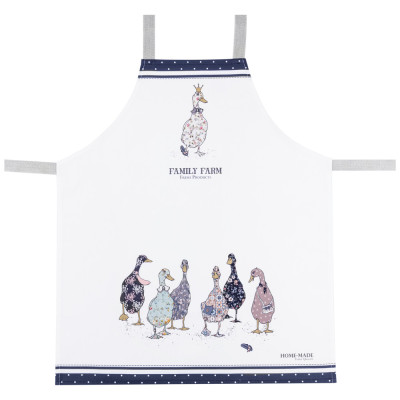 Фартук " FAMILY FARM" , 100% хлопок, белый, твил, пропитка LEFARD 850-742-7-1