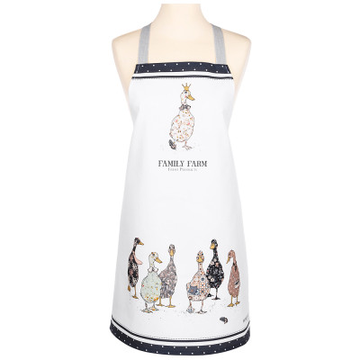 Фартук " FAMILY FARM" , 100% хлопок, белый, твил, пропитка LEFARD 850-742-7