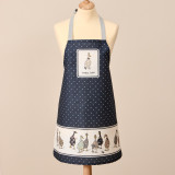 Фартук " FAMILY FARM" , 100% хлопок, синий, кайма, твил, пропитка LEFARD 850-742-72