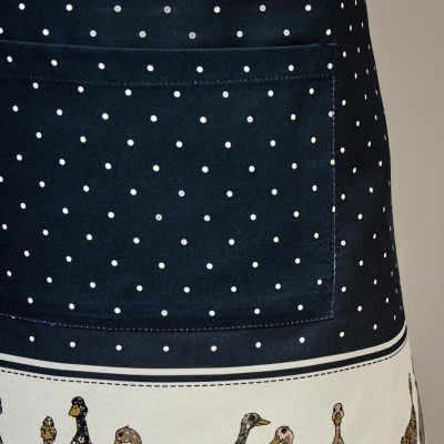 Фартук " FAMILY FARM" , 100% хлопок, синий, кайма, твил, пропитка LEFARD 850-742-72-1