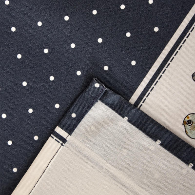 Фартук " FAMILY FARM" , 100% хлопок, синий, кайма, твил, пропитка LEFARD 850-742-72-5