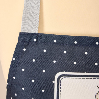 Фартук " FAMILY FARM" , 100% хлопок, синий, кайма, твил, пропитка LEFARD 850-742-72-6