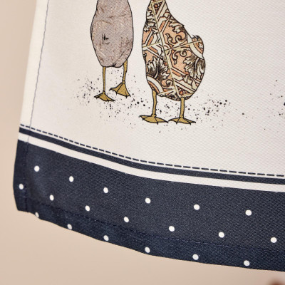 Фартук " FAMILY FARM" , 100% хлопок, синий, кайма, твил, пропитка LEFARD 850-742-72-8