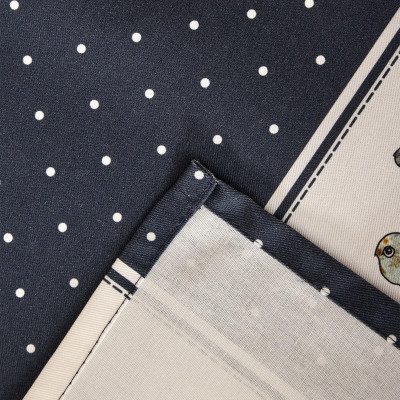 Фартук " FAMILY FARM" , 85х70см 100% хлопок, синий, кайма, твил, пропитка LEFARD 850-742-73-2