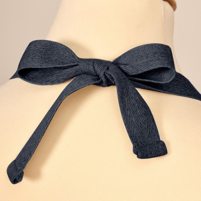 Фартук " FAMILY FARM" , 85х70см 100% хлопок, синий, кайма, твил, пропитка LEFARD 850-742-73-6