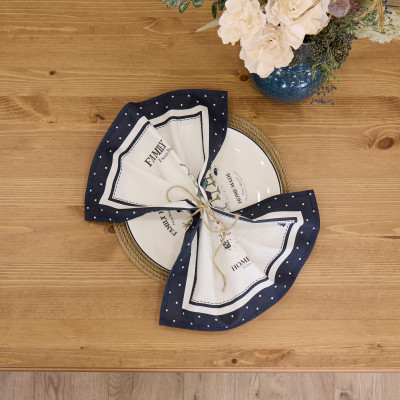 Набор салфеток из 2-х шт "FAMILY FARM" ,40х40см,синий,100% хлопок,твил LEFARD 850-742-83-3