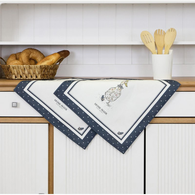 Набор салфеток из 2-х шт "FAMILY FARM" ,40х40см,синий,100% хлопок,твил LEFARD 850-742-83-4