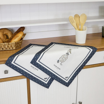 Набор салфеток из 2-х шт "FAMILY FARM" ,40х40см,синий,100% хлопок,твил LEFARD 850-742-83-7