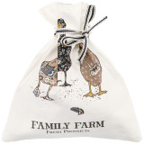 Мешочек подарочный " FAMILY FARM" 25х23см, 100% хлопок, белый, твил, пропитка LEFARD 850-742-9
