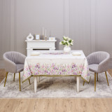 Скатерть "ИРИСЫ" 160х220см ,белый, 100% хлопок,твил пропитка LEFARD 850-743-21