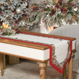 Дорожка " МОРОЗКО.СНЕГИРИ " 45х300см ,красный, 100% хлопок,твил пропитка LEFARD 850-745-32