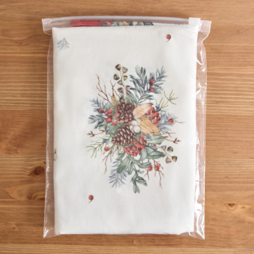 Набор полотенец из 2 шт " МОРОЗКО.СНЕГИРИ " , 40х60см, 100% хлопок, белый, , твил, LEFARD 850-745-6-10