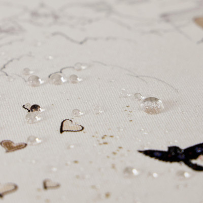 Скатерть " ПАРИЖСКИЕ КОТЫ" круглая 190 см твилл водооталкивающая пропитка LEFARD 850-746-22-8