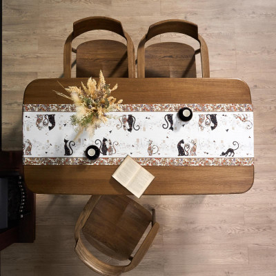 Дорожка на стол "ПАРИЖСКИЕ КОТЫ", 45х215см, 100% хлопок,твил LEFARD 850-746-32-9