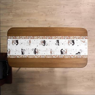 Дорожка на стол "ПАРИЖСКИЕ КОТЫ", 45х215см, 100% хлопок,твил LEFARD 850-746-32-16