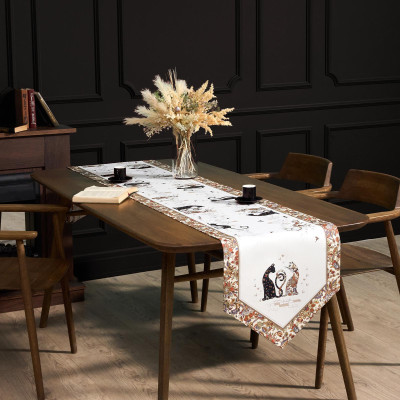 Дорожка на стол "ПАРИЖСКИЕ КОТЫ", 45х215см, 100% хлопок,твил LEFARD 850-746-32-4