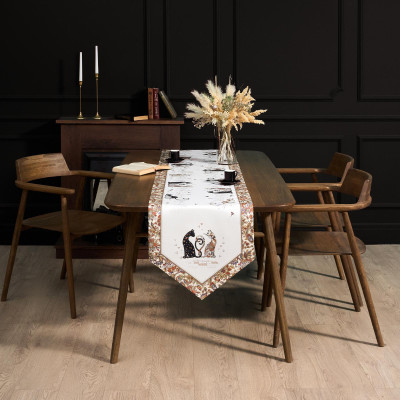 Дорожка на стол "ПАРИЖСКИЕ КОТЫ", 45х215см, 100% хлопок,твил LEFARD 850-746-32-6