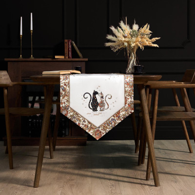 Дорожка на стол "ПАРИЖСКИЕ КОТЫ", 45х215см, 100% хлопок,твил LEFARD 850-746-32-8