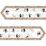 Дорожка на стол "ПАРИЖСКИЕ КОТЫ", 45х300см, 100% хлопок,твил LEFARD 850-746-33