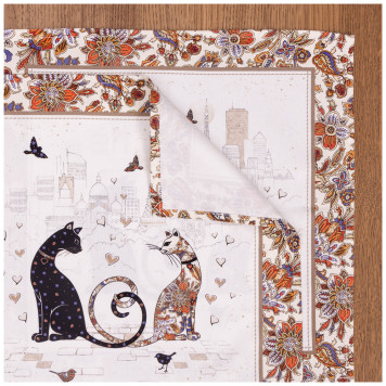 Набор салфетки "ПАРИЖСКИЕ КОТЫ" 2 шт 40*40 твилл LEFARD 850-746-81-1