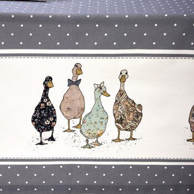 Скатерть "FAMILY FARM" 140х180см , 100% хлопок, графит, твил, пропитка LEFARD 850-747-2-9