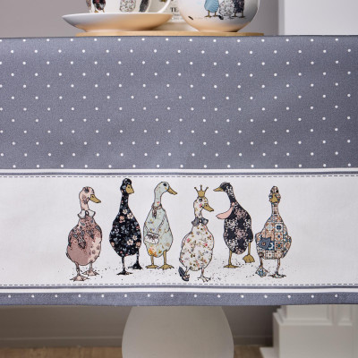 Скатерть "FAMILY FARM" 110х140см , 100% хлопок, графит , твил, пропитка LEFARD 850-747-20-5